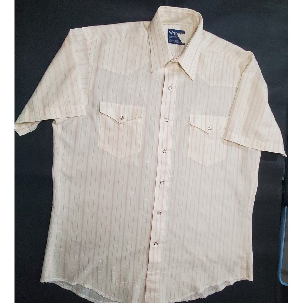 Wrangler Pearl Snap X Long Tails Short Sleeve Shirt Mens 16